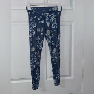 🔥Justice Girls Blue Floral Leggings